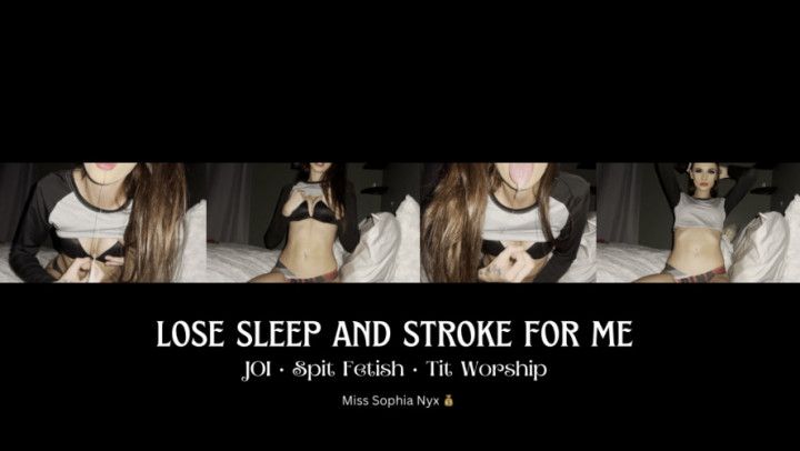 Lose sle*p and stroke for Me