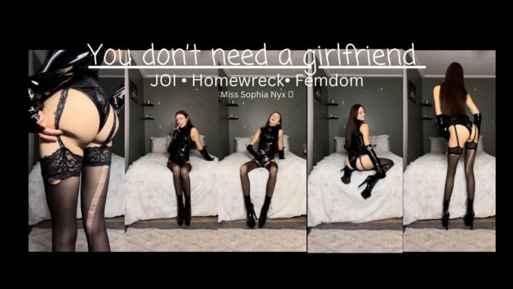 You don't need a girlfriend Femdom/JOI