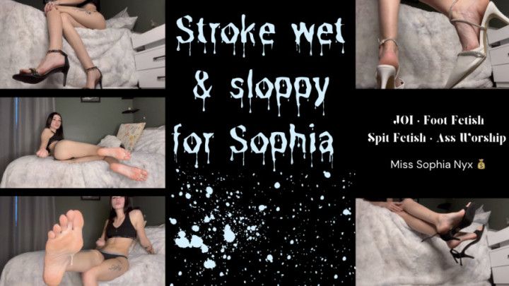 Stroke wet and sloppy for Sophia