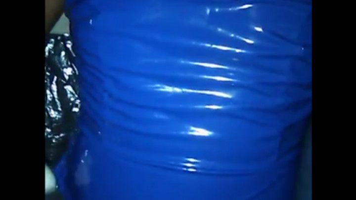 BLUE EROTIC MIDNIGHT PVC-VINYL TEASE