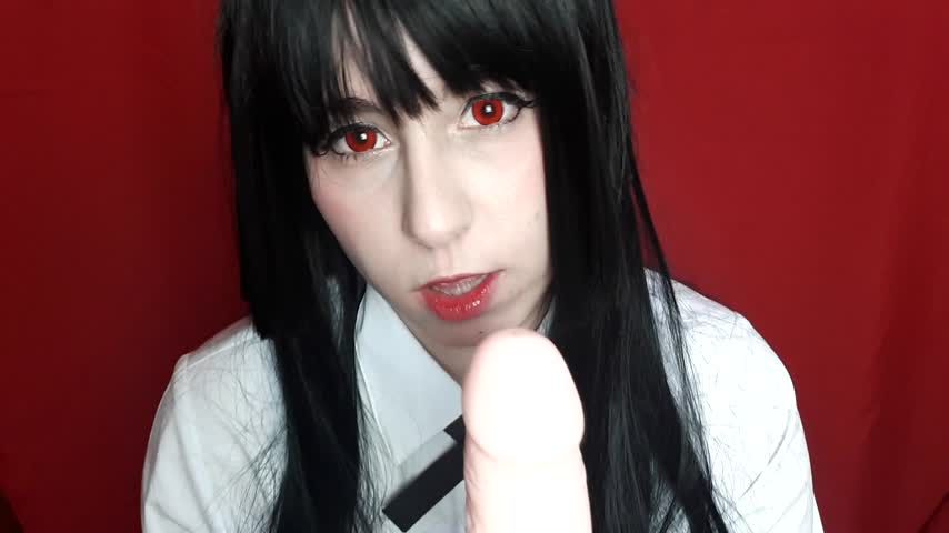 Yumeko-Talking, squirting, cum in mouth