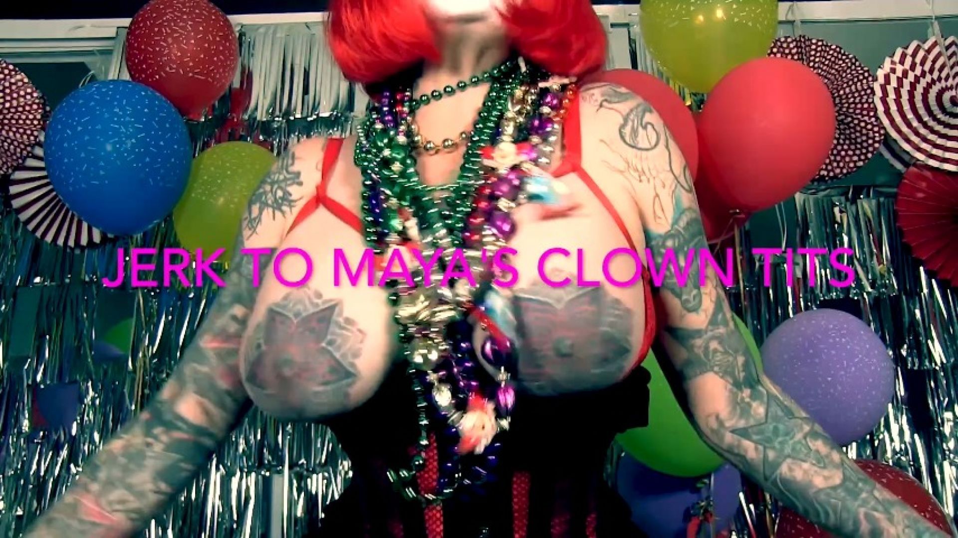 Jerk to Miss Maya's Clown Tits