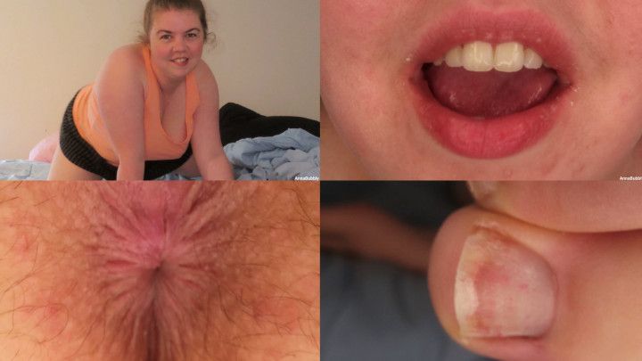 Bratty Extreme Closeups and Toe Fetish