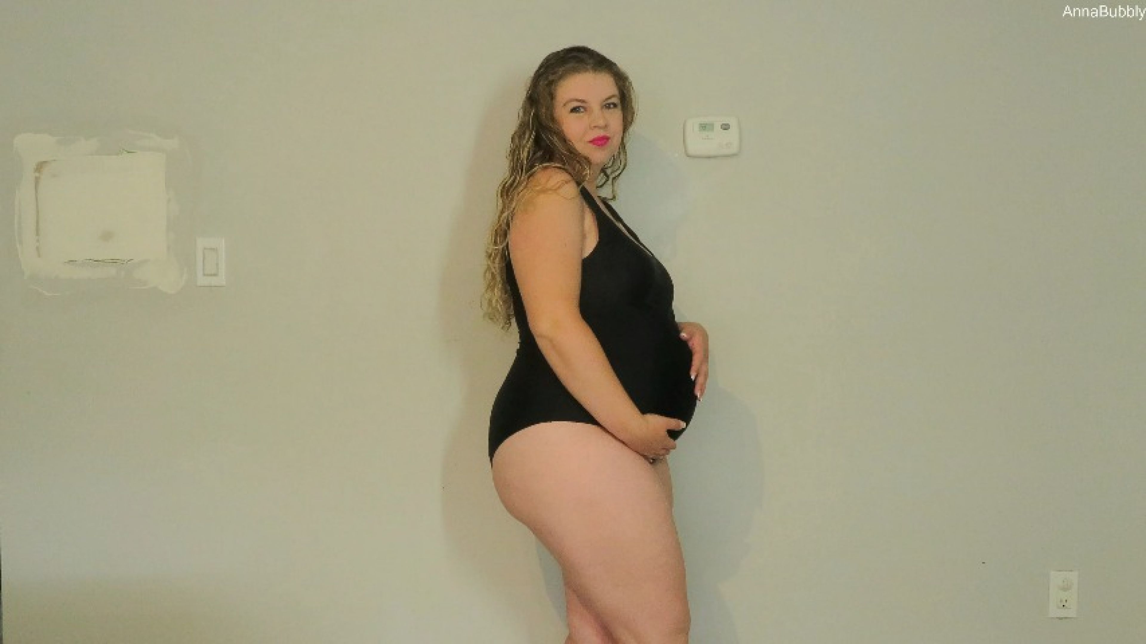 Pregnant Swimsuit Tease Masturbation Encouragement