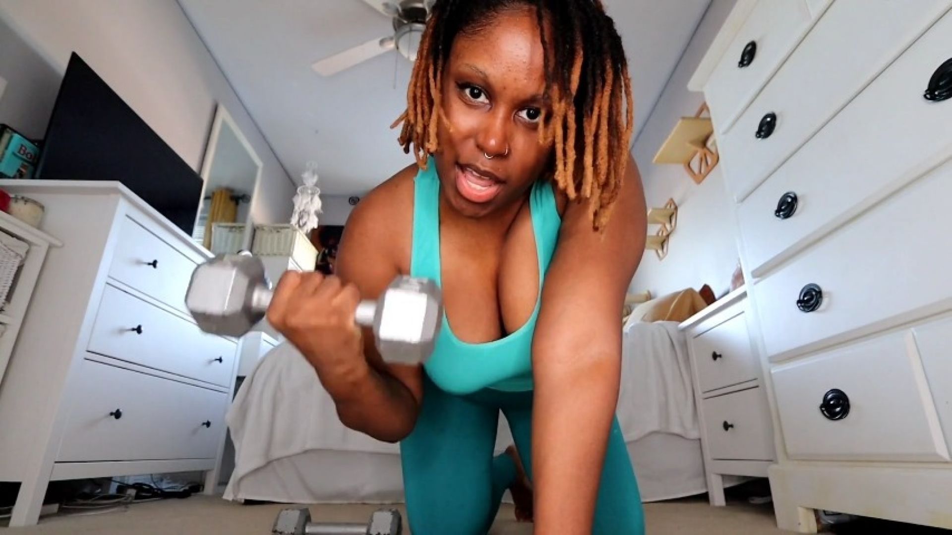 Lifting Dumbells &amp; Ass