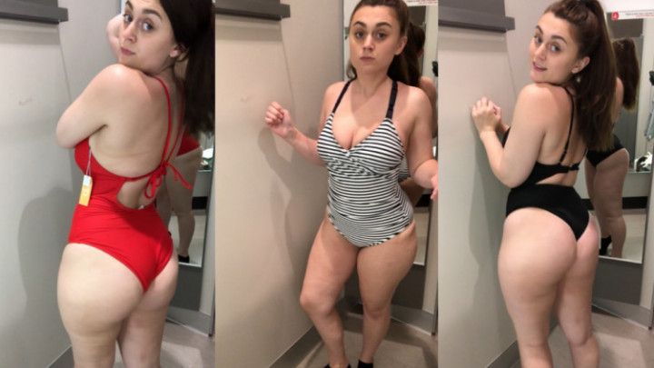 Trying on Swimsuits in the Dressing Room