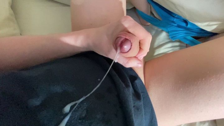 Jerking My Smooth Uncut Cock