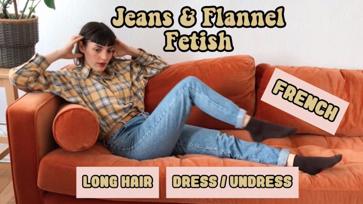 Jeans with ZIPPER + Flannel Fetish Video