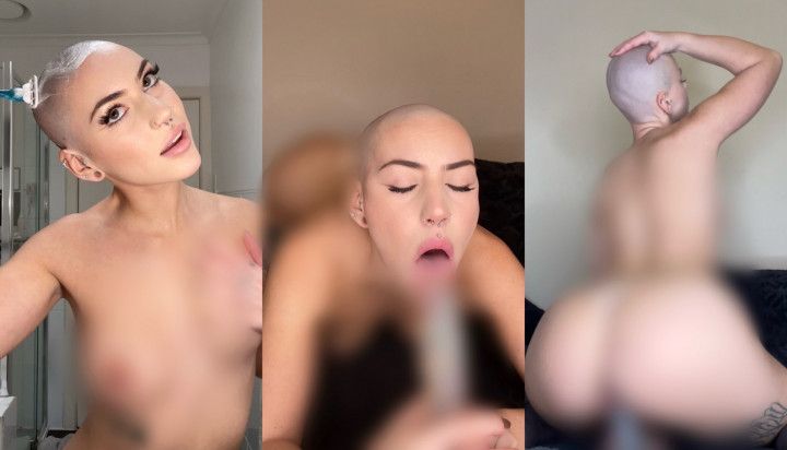 Headshave + Dirty Talk &amp; Masturbation