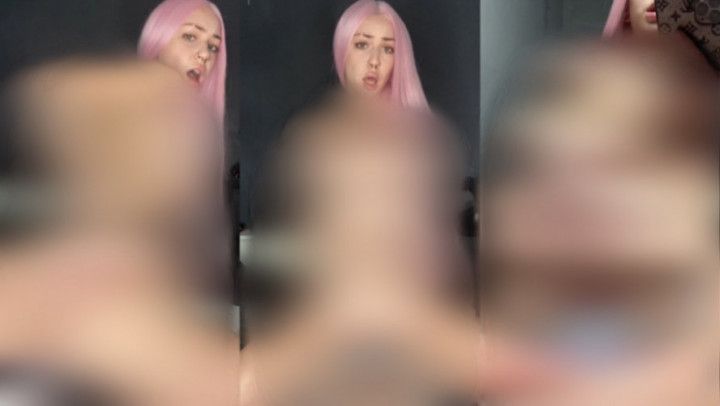 Mirror Riding - No Makeup &amp; Pink Wig x