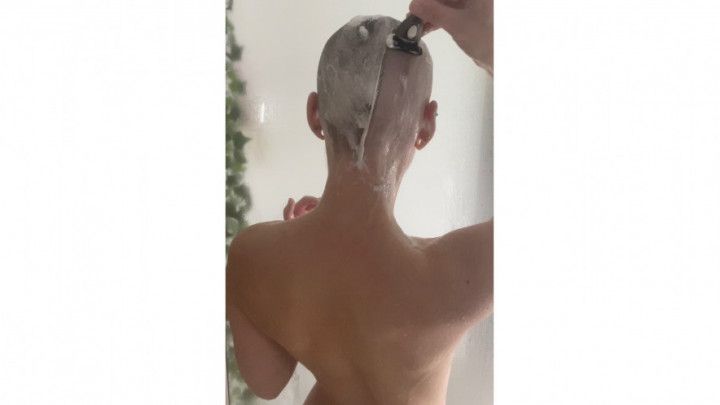 Headshaving + Soapy Titty Play