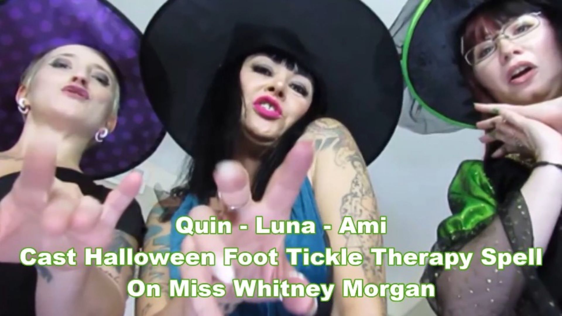 Quin Ami Luna Cast Halloween Foot Tickle Therapy Spell