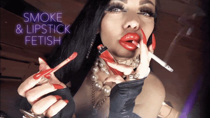 SMOKE AND LIPSTICK FETISH