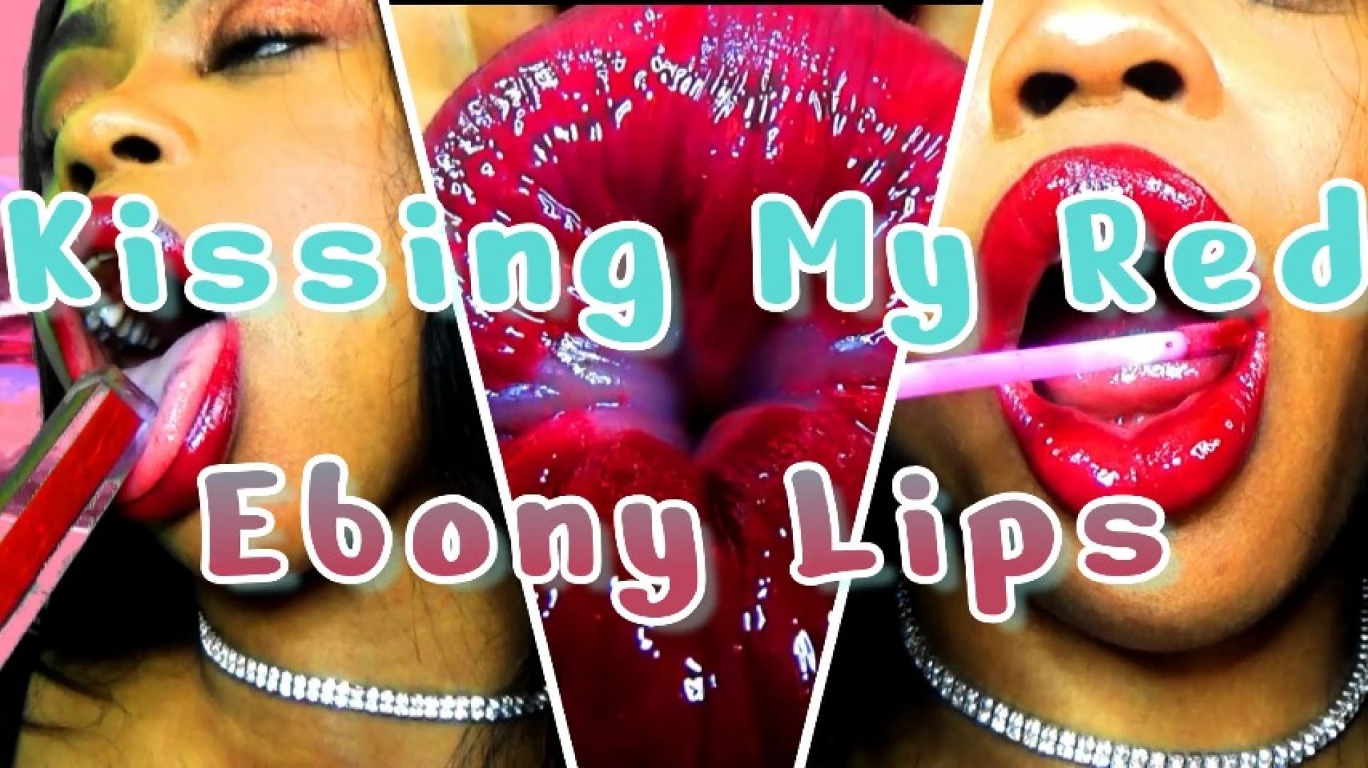 Kissing My Red Ebony Lips