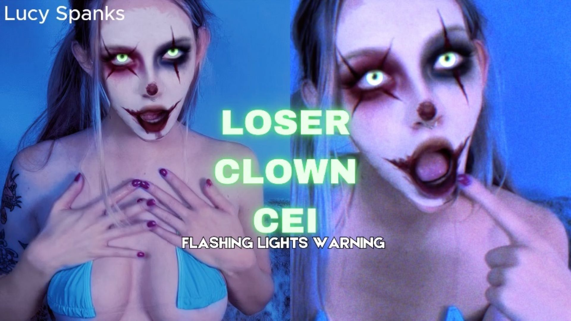 Scary Clown CEI Jerk Off Instructions Femdom POV Humiliation