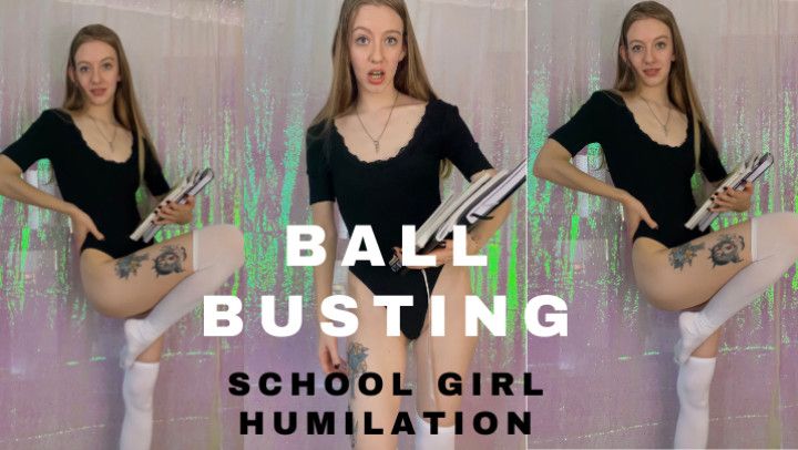 School Girl Ballbusting and Humiliation