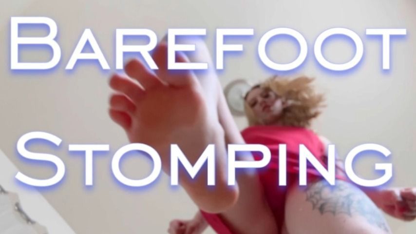 Barefoot Stomping Femdom POV