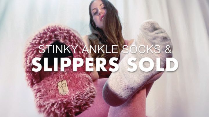 STINKY ANKLE SOCKS and SLIPPERS SOLD