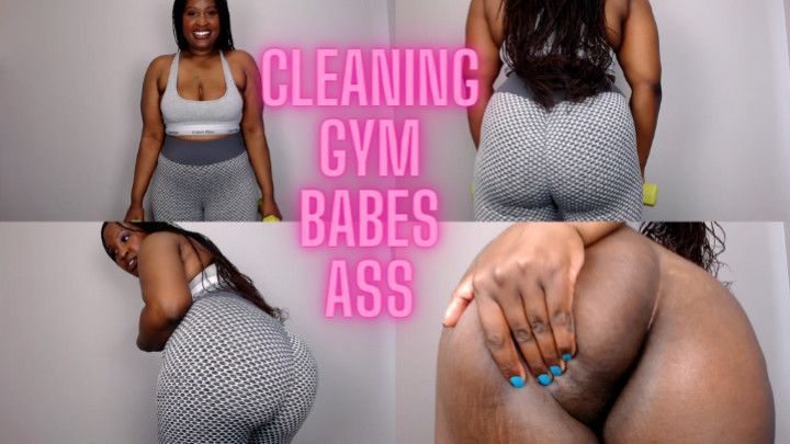 Cleaning Gym Babes Ass