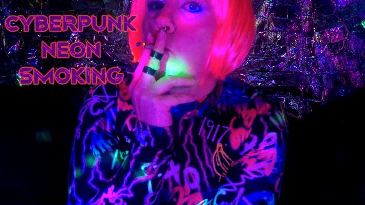 CyberPunk Aesthetic Neon Lights SMOKING