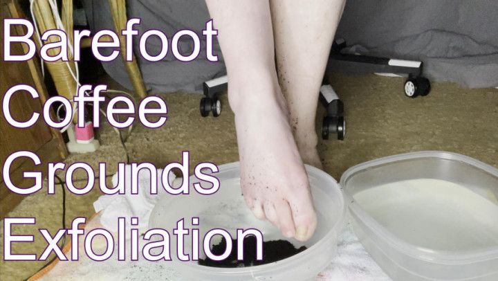 Barefoot Coffee Grounds Exfoliation