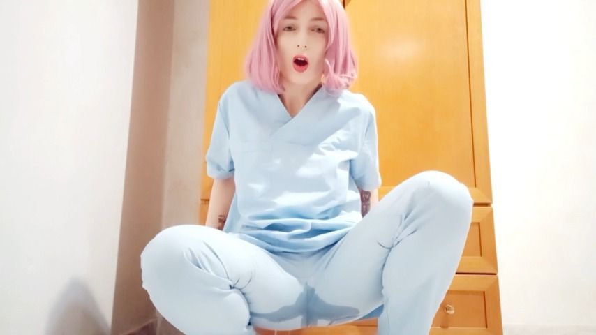 Pervert nurse wets pants