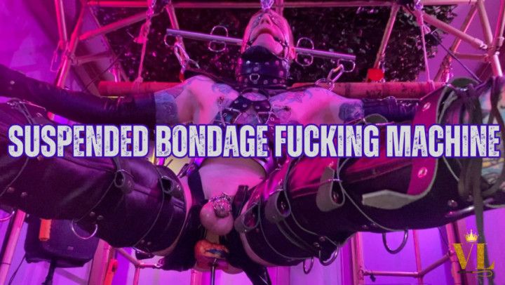 SUSPENDED BONDAGE FUCKING MACHINE