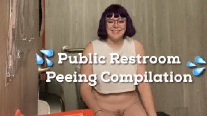 Public Restroom Peeing Compilation