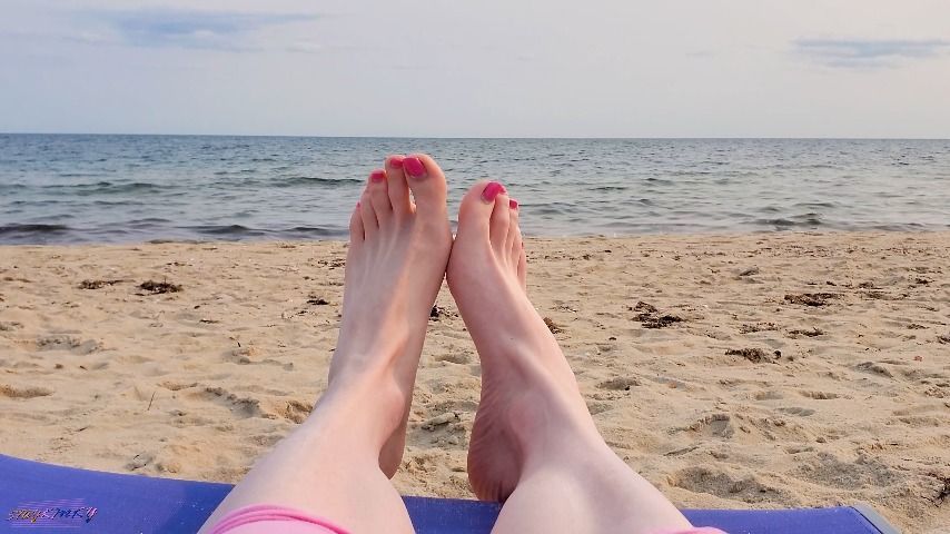 Little Feet in a Cape Cod Beach