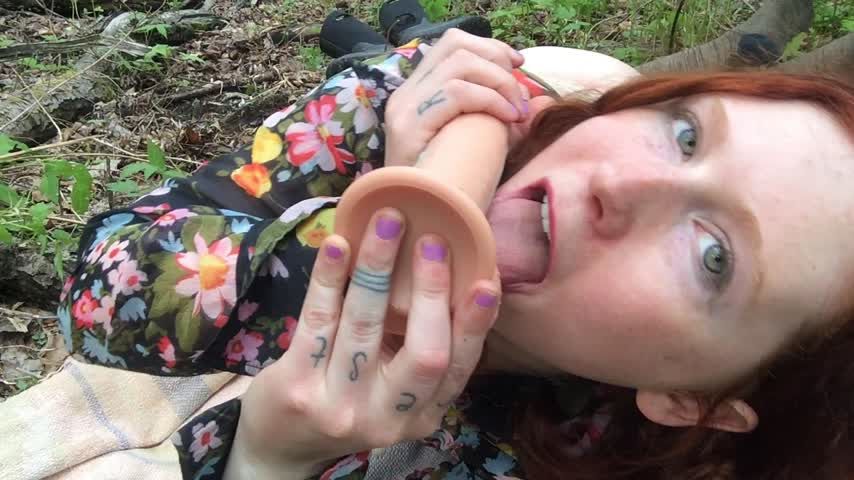 Forest blowjob