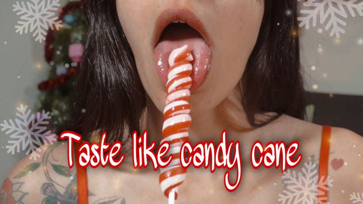 Fuck pussy with Candy Cane