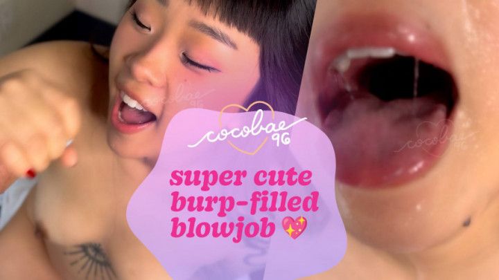super cute burp-filled blowjob