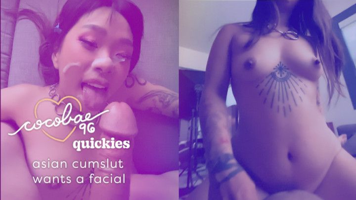 asian cumslut wants a facial