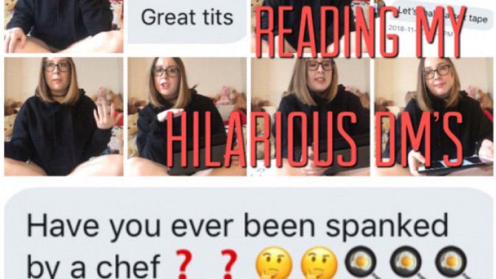 reading hilarious message requests