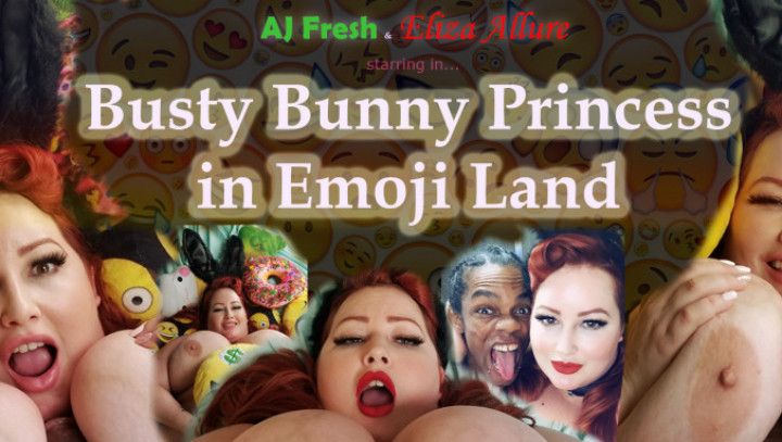 Busty Bunny in Emoji Land