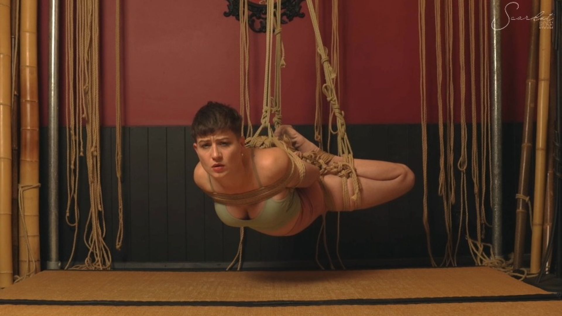 Hogtie Suspension with Subtitles