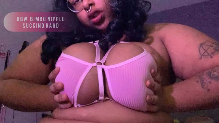 Fat Bimbo Domme Nipple Sucking