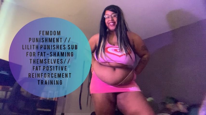 Femdom gives Mean Body Pos Encouragement