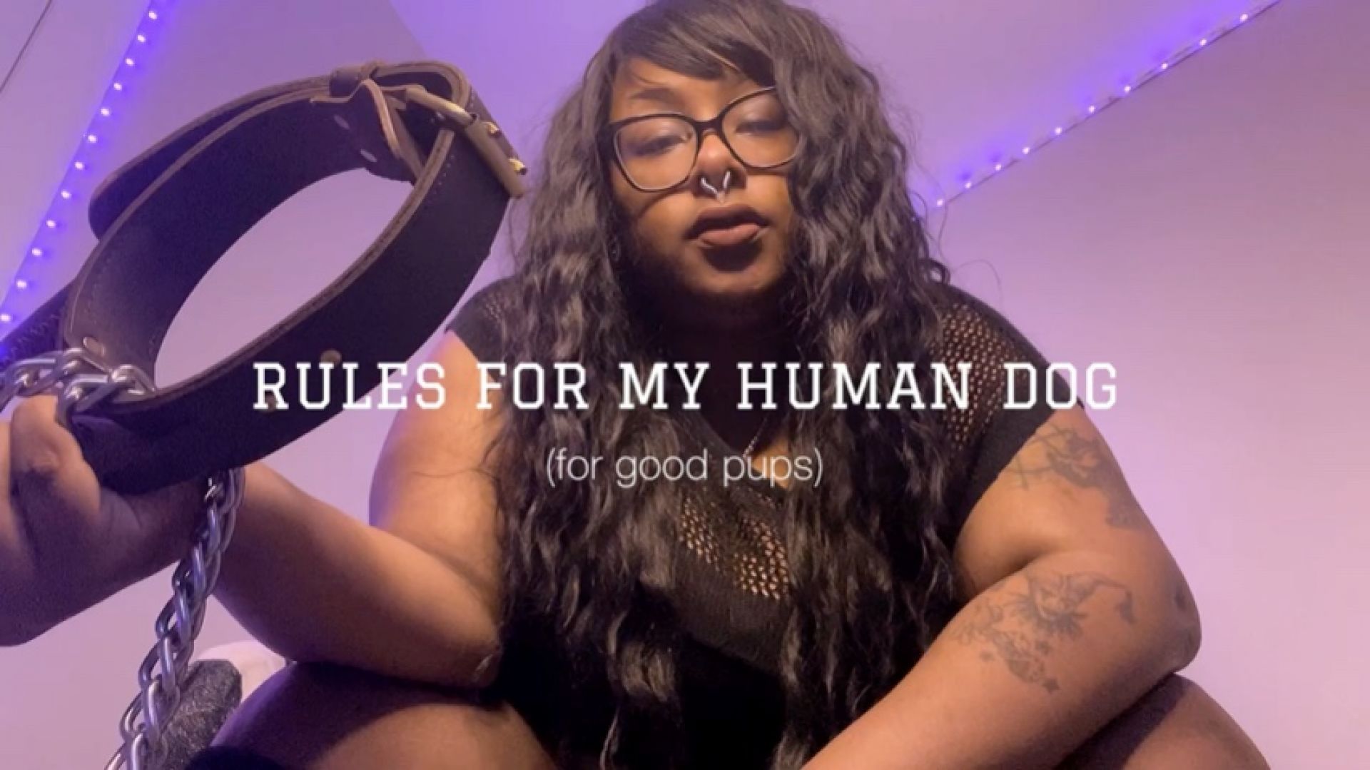 Rules for My Pup Femdom pet play POV