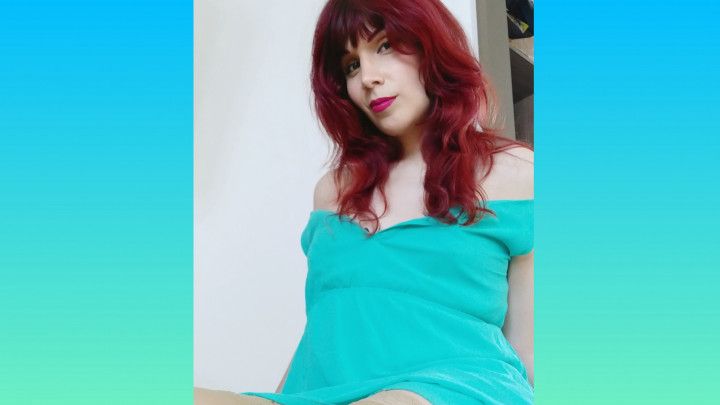 Trans redhead milks herself