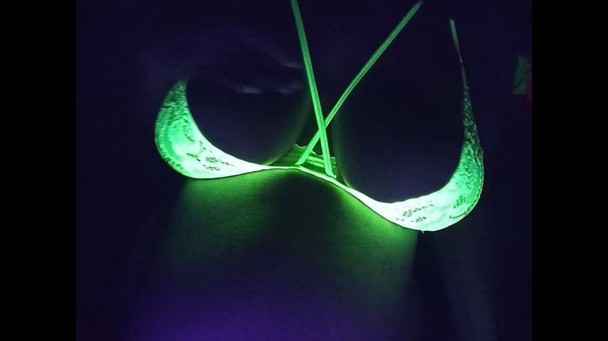 Black Light Bra Tease