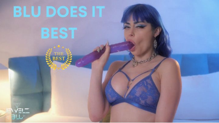 BLU DOES IT BEST - DOUBLE ENDED DILDO JOI