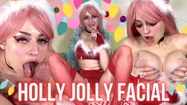 Holly Jolly Facial | Holiday Blowjob