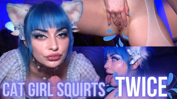 Cat Girl Squirts TWICE For You POV