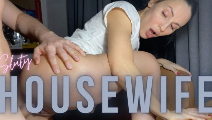 Housewife Sucks &amp; Fucks Instead of Work POV