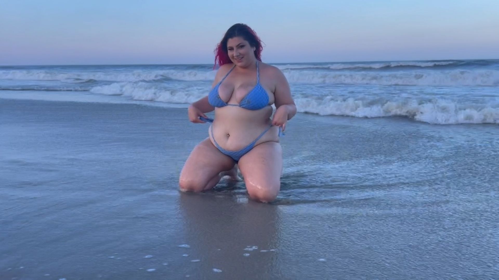 BBW Bikini Beach Tease