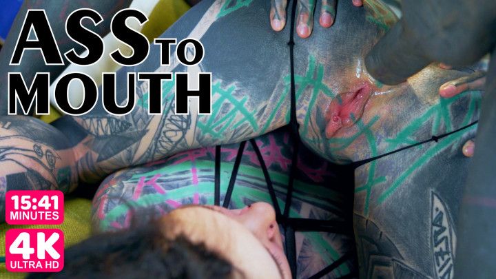 4K - Alternative tattoo ANAL threesome