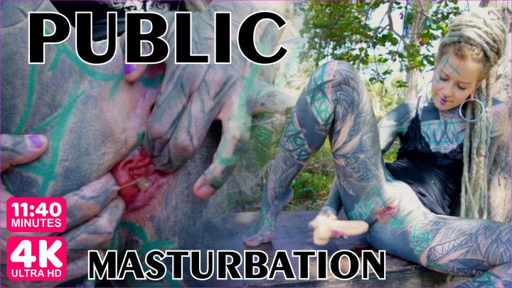 PUBLIC outdoor ANAL masturbation