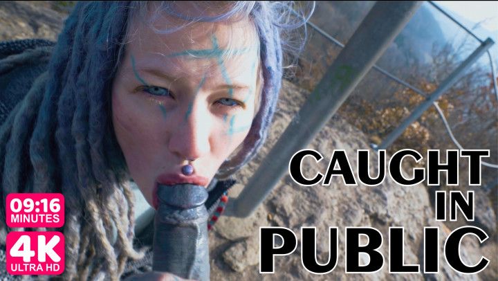 4K-I get caught while wild public sex