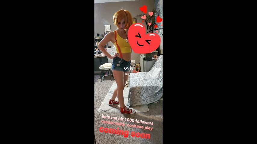 Casual Misty Cosplay RED Chucks VS HEELS